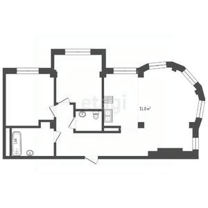 3-к квартира, вторичка, 94м2, 7/9 этаж