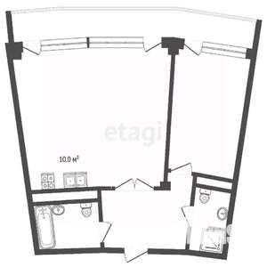 2-к квартира, вторичка, 93м2, 3/21 этаж