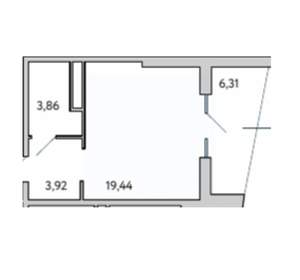 1-к квартира, вторичка, 34м2, 5/10 этаж