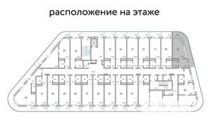 Студия квартира, вторичка, 54м2, 2/9 этаж
