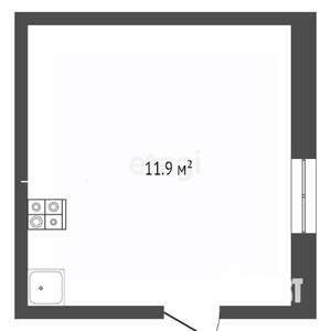 Студия квартира, вторичка, 12м2, 1/1 этаж