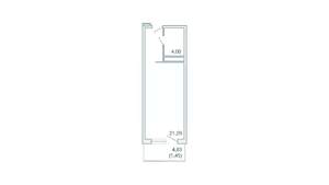 1-к квартира, вторичка, 34м2, 3/9 этаж