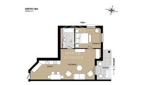 2-к квартира, вторичка, 66м2, 6/8 этаж