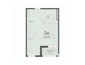 2-к квартира, вторичка, 56м2, 11/15 этаж