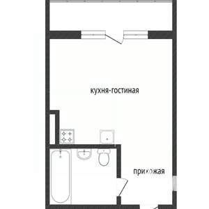 Студия квартира, вторичка, 30м2, 2/9 этаж
