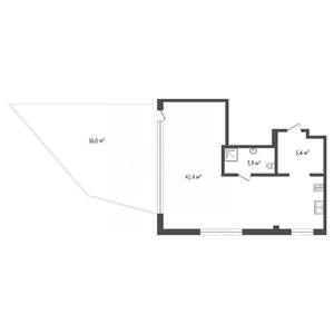 1-к квартира, вторичка, 87м2, 7/8 этаж