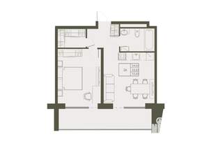 2-к квартира, вторичка, 55м2, 7/22 этаж