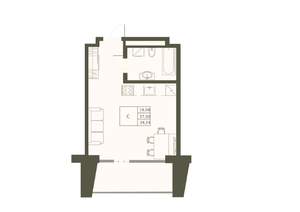 1-к квартира, вторичка, 35м2, 10/22 этаж