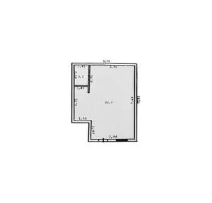 Студия квартира, вторичка, 90м2, 1/10 этаж