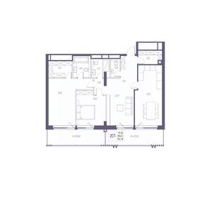 3-к квартира, вторичка, 119м2, 8/8 этаж