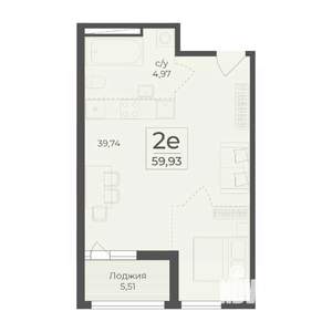 2-к квартира, вторичка, 60м2, 11/15 этаж