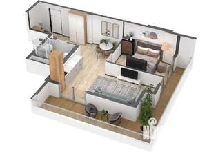 2-к квартира, вторичка, 52м2, 3/8 этаж