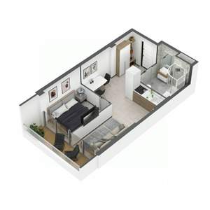 1-к квартира, вторичка, 37м2, 7/8 этаж