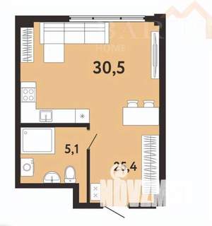 Студия квартира, вторичка, 31м2, 2/8 этаж