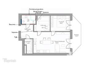 3-к квартира, вторичка, 69м2, 8/10 этаж