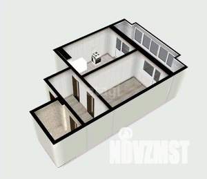 1-к квартира, вторичка, 55м2, 4/8 этаж