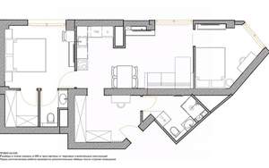 2-к квартира, вторичка, 63м2, 8/12 этаж