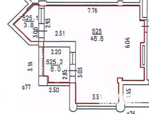 Студия квартира, вторичка, 56м2, 5/8 этаж
