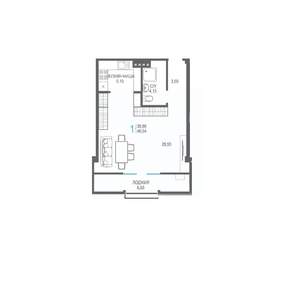 1-к квартира, вторичка, 47м2, 6/7 этаж