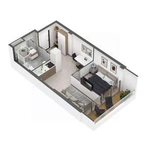 1-к квартира, вторичка, 36м2, 5/7 этаж