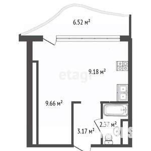 Студия квартира, вторичка, 31м2, 5/8 этаж