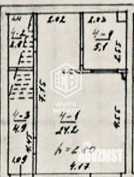2-к квартира, вторичка, 37м2, 1/6 этаж