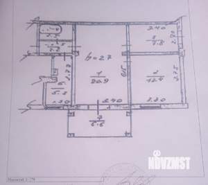 3-к квартира, вторичка, 56м2, 3/5 этаж