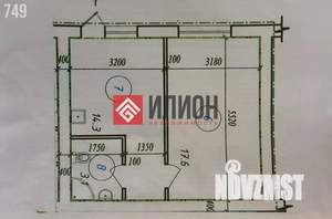 1-к квартира, вторичка, 35м2, 1/5 этаж