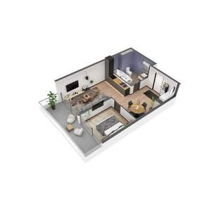 2-к квартира, строящийся дом, 58м2, 9/11 этаж