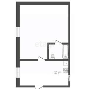 1-к квартира, вторичка, 32м2, 2/5 этаж