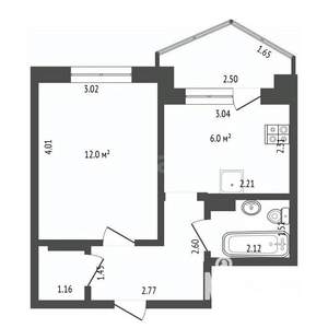 1-к квартира, вторичка, 38м2, 9/9 этаж