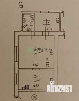 2-к квартира, вторичка, 42м2, 2/2 этаж