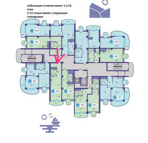 1-к квартира, вторичка, 48м2, 12/15 этаж