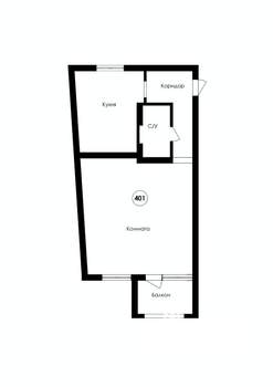 1-к квартира, строящийся дом, 56м2, 4/5 этаж