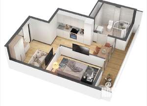 1-к квартира, вторичка, 38м2, 7/8 этаж