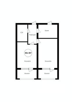 2-к квартира, строящийся дом, 83м2, 4/5 этаж