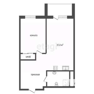 2-к квартира, вторичка, 51м2, 2/8 этаж
