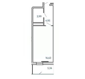 1-к квартира, вторичка, 31м2, 6/10 этаж