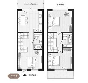 2-к квартира, вторичка, 92м2, 1/3 этаж