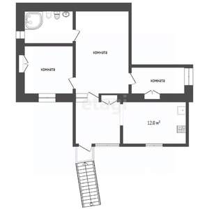 3-к квартира, вторичка, 74м2, 1/4 этаж