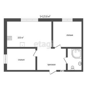 3-к квартира, вторичка, 125м2, 2/5 этаж