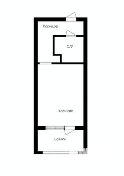Студия квартира, строящийся дом, 41м2, 3/5 этаж