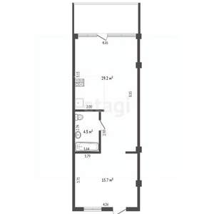 Студия квартира, вторичка, 60м2, 2/5 этаж