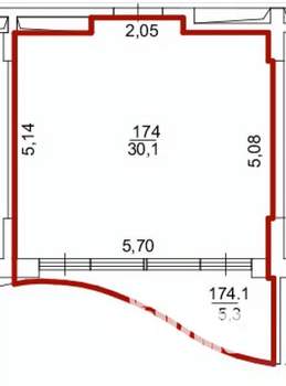 Студия квартира, вторичка, 35м2, 8/9 этаж