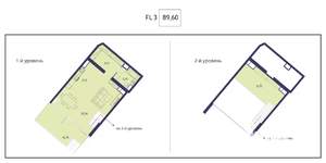 3-к квартира, вторичка, 90м2, 1/20 этаж