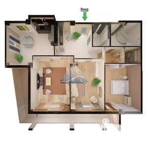 Студия квартира, вторичка, 153м2, 10/12 этаж