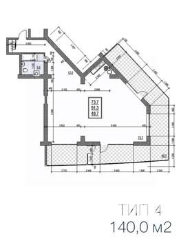 3-к квартира, вторичка, 140м2, 4/14 этаж