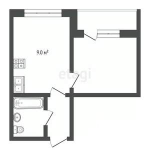 2-к квартира, вторичка, 44м2, 5/8 этаж