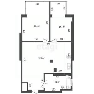 3-к квартира, вторичка, 80м2, 8/9 этаж