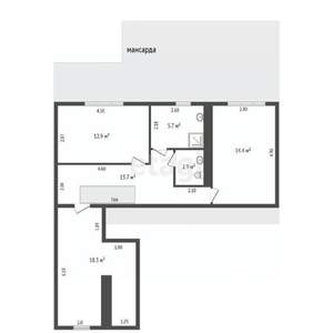 4-к квартира, вторичка, 112м2, 5/5 этаж